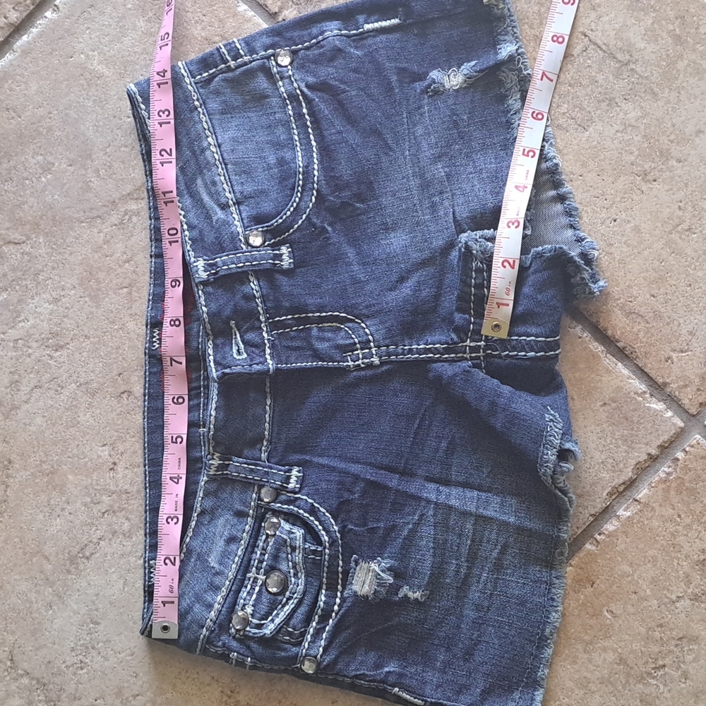 EUC denim shorts size 5 juniors
